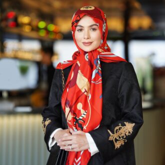 روسری ابریشم کجراه ویدا